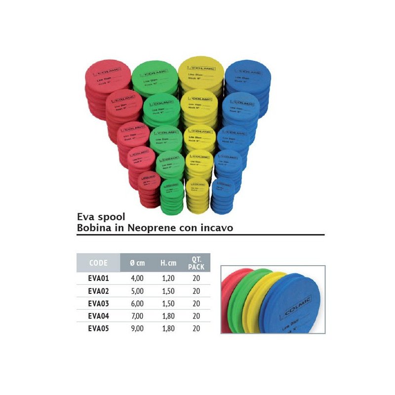 COLMIC AVVOLGI FINALI EVA SPOOL Ø7CM 20PCZ