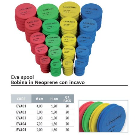 COLMIC AVVOLGI FINALI EVA SPOOL Ø7CM 20PCZ