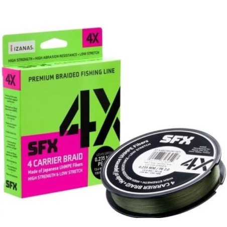 SUFIX TRECCIATO X4 BRAID L. VIS GREEN 150MT
