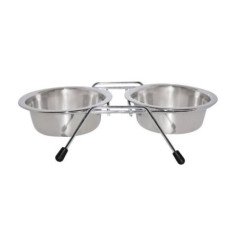 LEOPET CIOTOLE IN ACCIAIO INOX CON PORTACIOTOLE