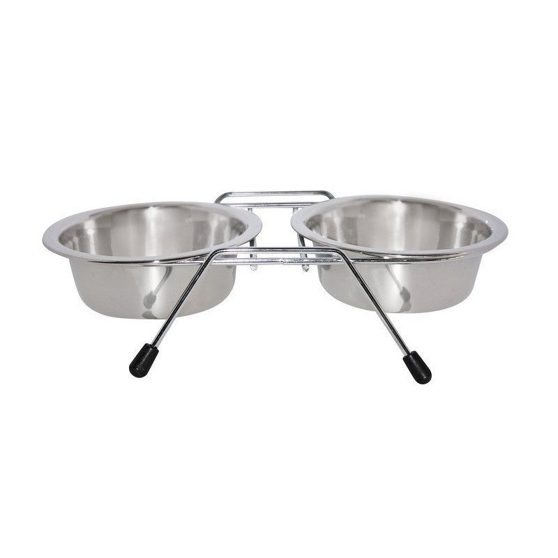 LEOPET CIOTOLE IN ACCIAIO INOX CON PORTACIOTOLE