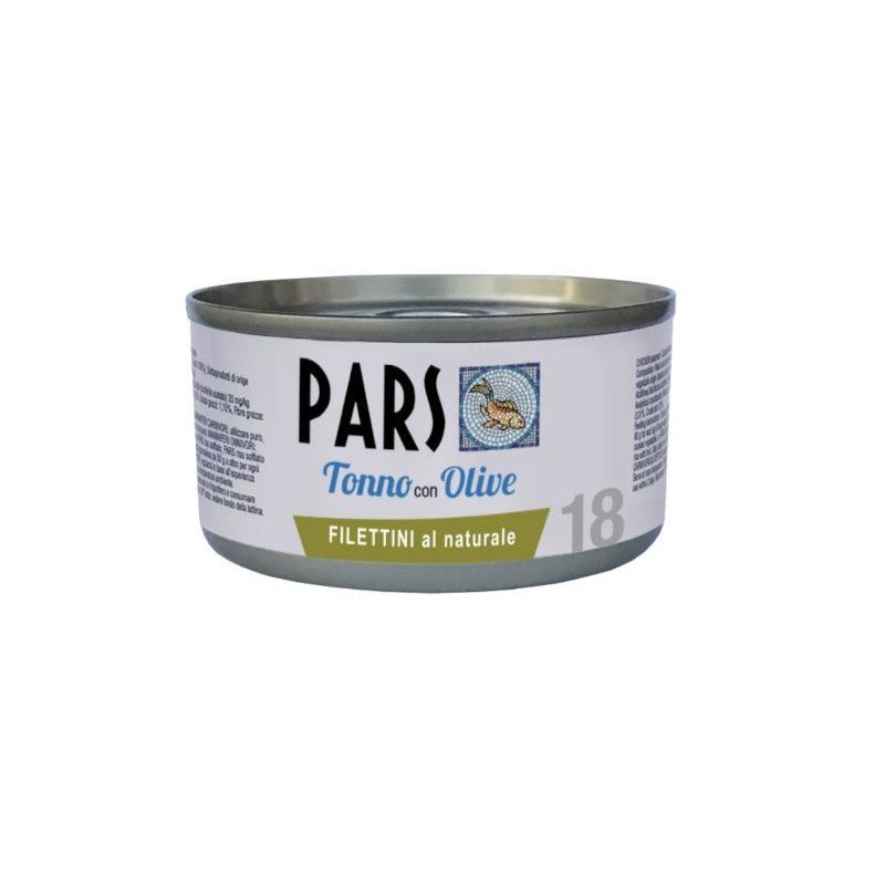 PARS UMIDO FILETTINI AL NATURALE TONNO CON OLIVE 85GR