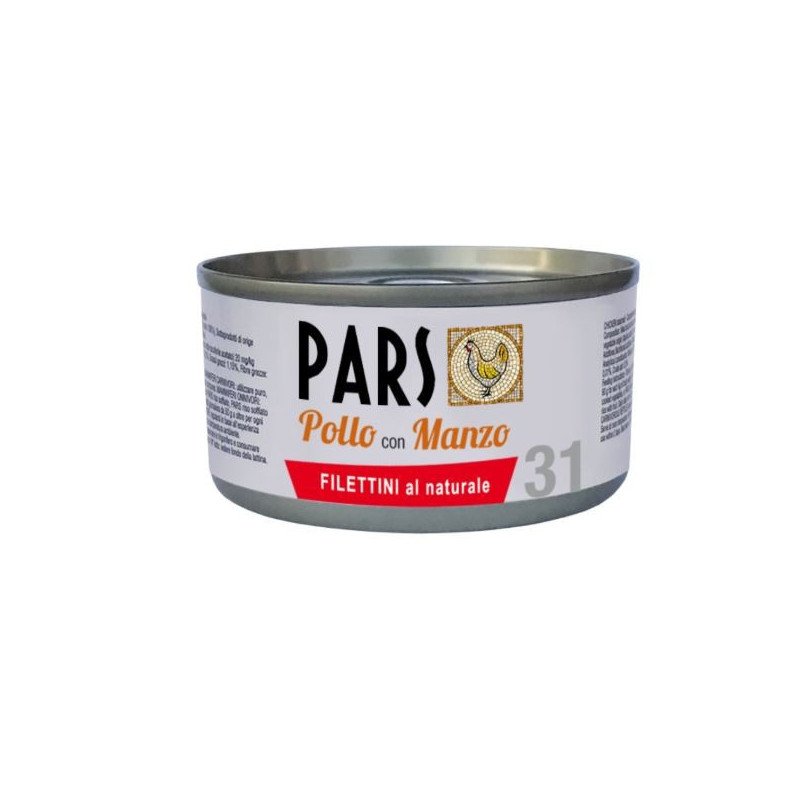 PARS UMIDO FILETTINI AL NATURALE POLLO CON MANZO 85GR