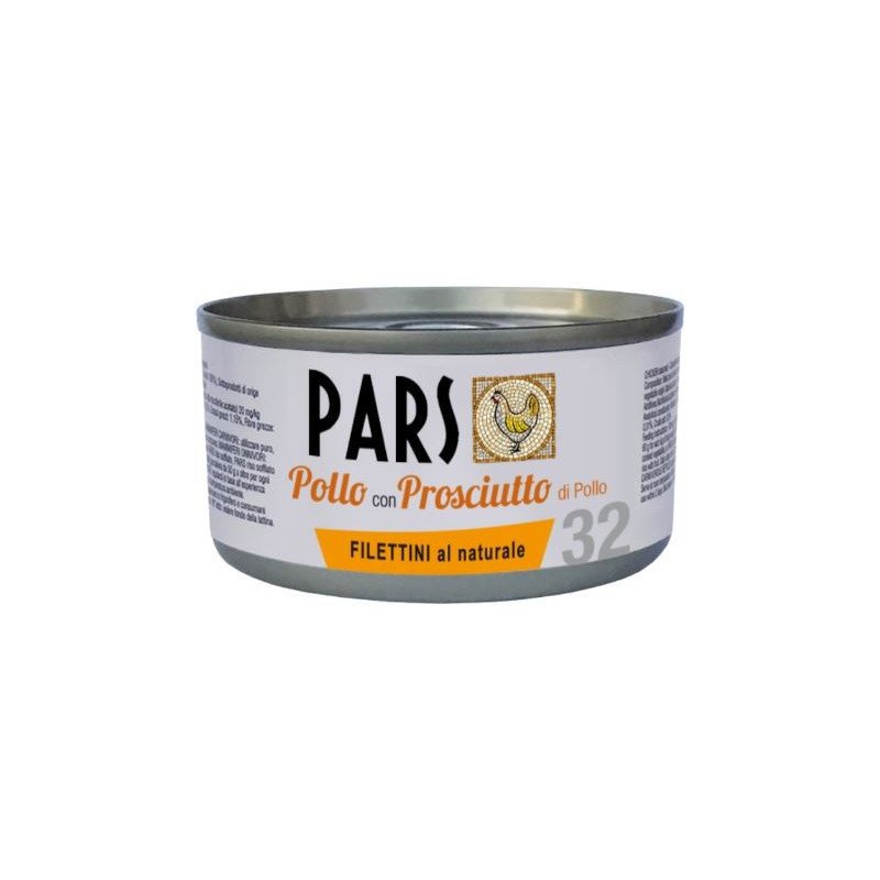 PARS UMIDO FILETTINI AL NATURALE POLLO CON PROSCIUTTO 85GR