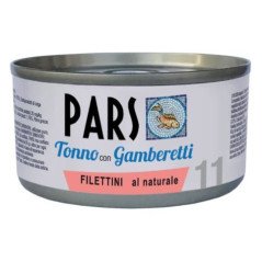 PARS UMIDO FILETTINI AL NATURALE TONNO CON GAMBERETTI 85GR