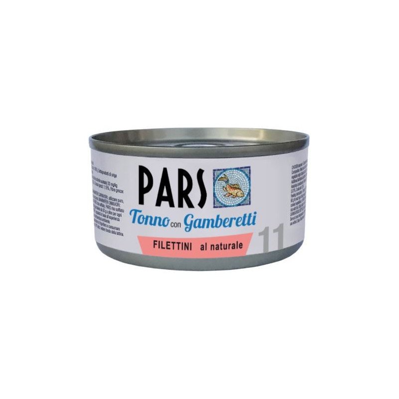 PARS UMIDO FILETTINI AL NATURALE TONNO CON GAMBERETTI 85GR