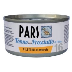 PARS UMIDO FILETTINI AL NATURALE AL TONNO CON PROSCIUTTO 85GR