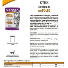 GEMON MANZO E ORTAGGI STERILIZZATO BUSTINA BOCCONCINI PER GATTI 100GR