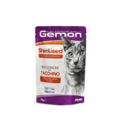 GEMON MANZO E ORTAGGI STERILIZZATO BUSTINA BOCCONCINI PER GATTI 100GR