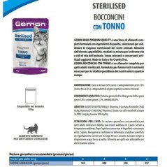 GEMON MANZO E ORTAGGI STERILIZZATO BUSTINA BOCCONCINI PER GATTI 100GR