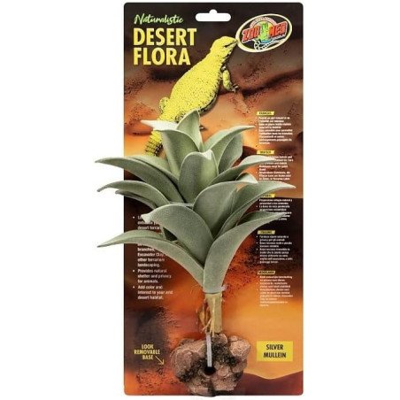 ZOOMED NATURALISTIC DESERT FLORA SILVER MULLEIN