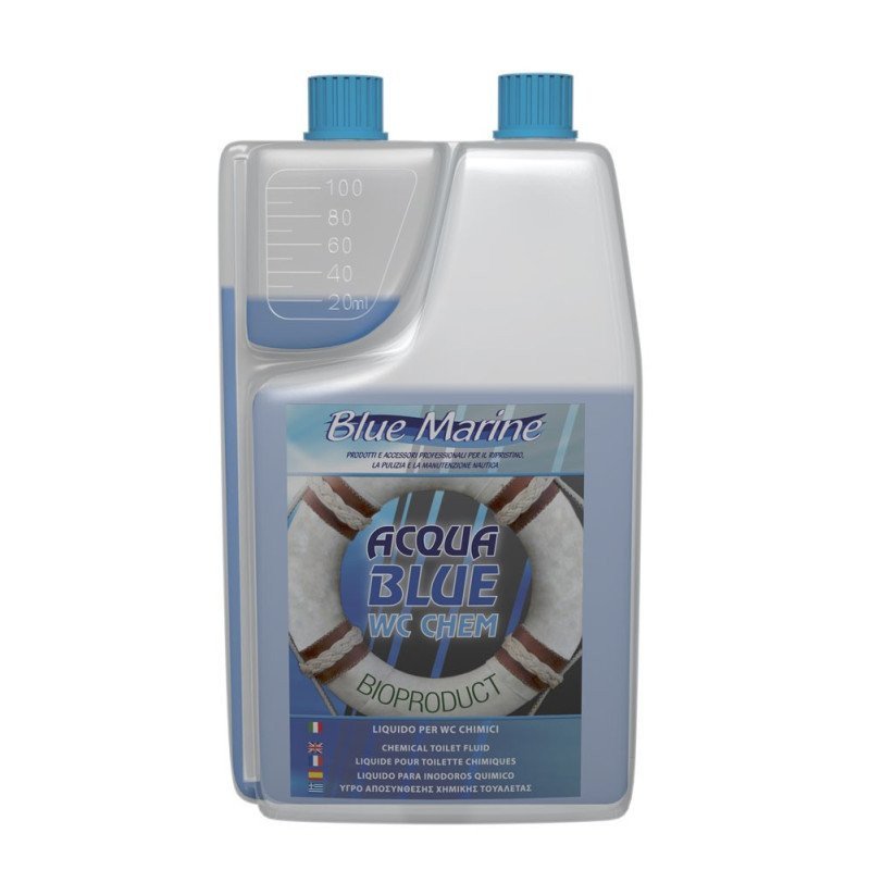 BLUE MARINE LIQUIDO PER WC CHIMICI ACQUA BLUW WC CHEM