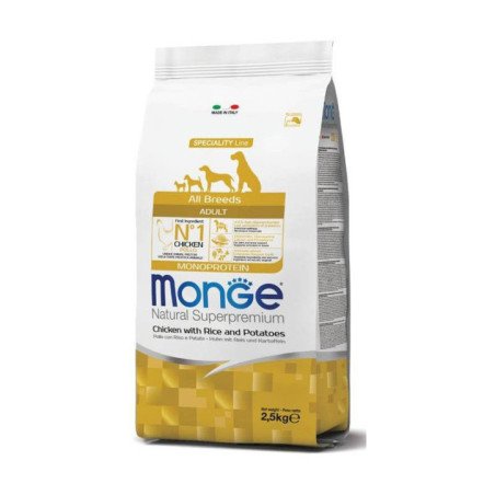 MONGE CROCCANTINI ALL BREEDS ADULT POLLO RISO E PATATE