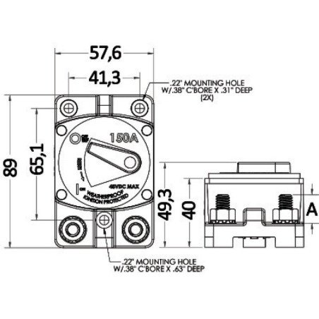 OSCULATI TERMOINTERRUTTORE ESTERNO 50A