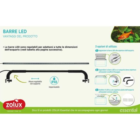ZOLUX AQUAYA BARRA LED30 ESSENTIAL 38-43 CM