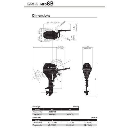 TOHATSU FUORIBORDO 4 TEMPI 8HP MEGA 7 ANNI DI GARANZIA