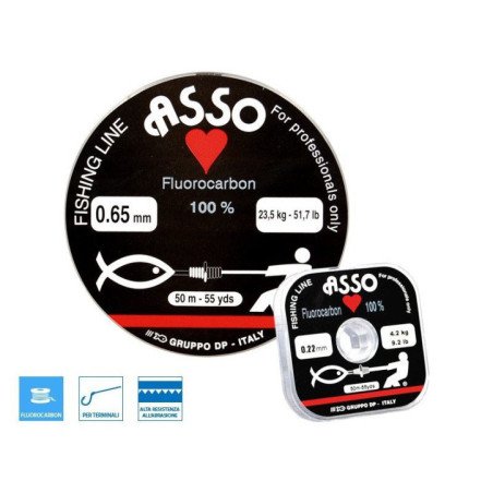 ASSO DI CUORI FLUOROCARBON 50 MT