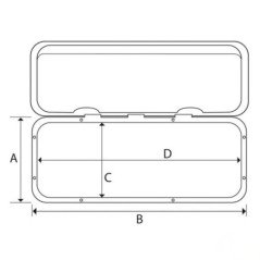 TREM PORTELLO CALPESTABILE IN ASS 243X607MM BIANCO