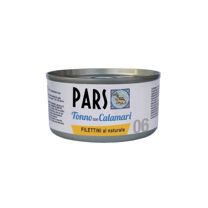 PARS UMIDO FILETTINI AL NATURALE TONNO CON CALAMARI 85GR