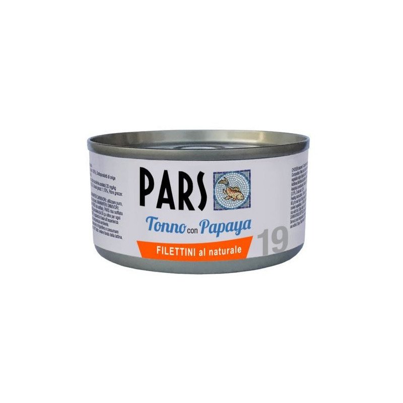 PARS UMIDO FILETTINI AL NATURALE TONNO CON PAPAYA 85GR