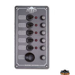 TREM PANNALLO ELETTRICO 5 INTERRUTTORI E 1 PULSANTE