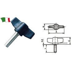 GFN GALLETTO CON PERNO IN ACCIAIO INOX