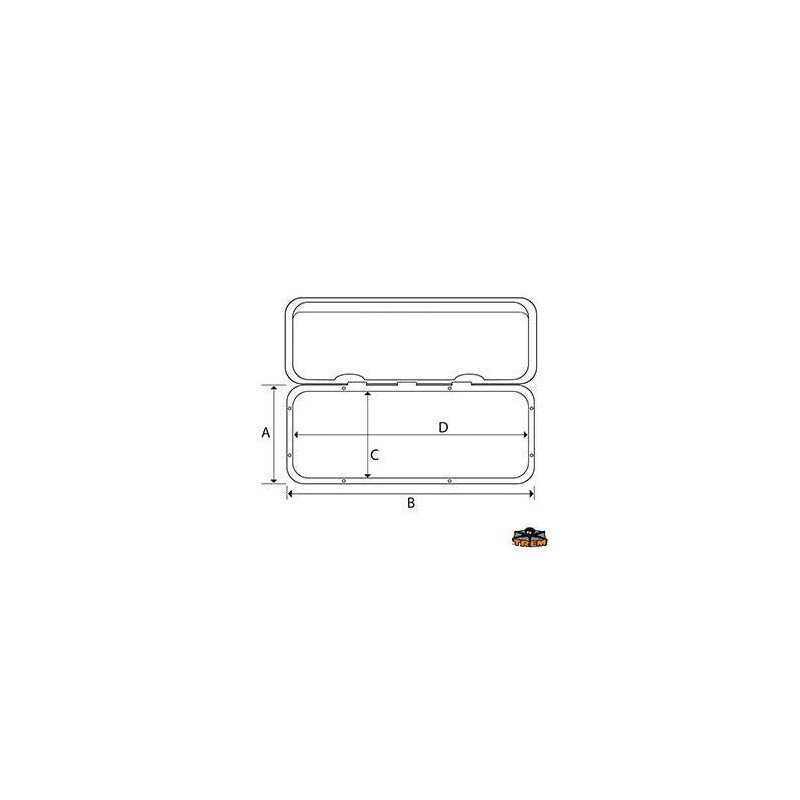 TREM SPORTELLO CON FORI COPERTI 270X375