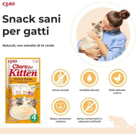 CHURU STICK CREMOSI AL POLLO PER GATTINI