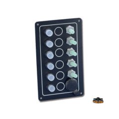 TREM PANNELLO 5 INTERRUTTORI PIU PRESA