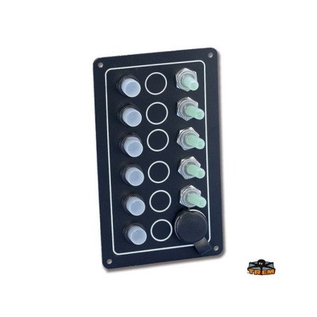 TREM PANNELLO 5 INTERRUTTORI PIU PRESA