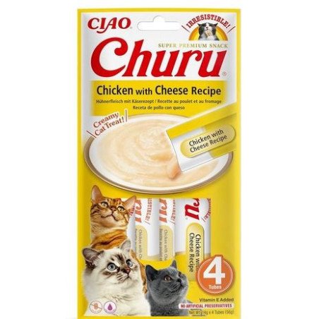 CHURU STICK SNACK GATTO AL POLLO CON FORMAGGIO 4 STICK