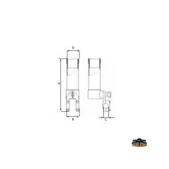 TREM PORTACANNE REGOLABILE PER BATTAGLIOLA INOX