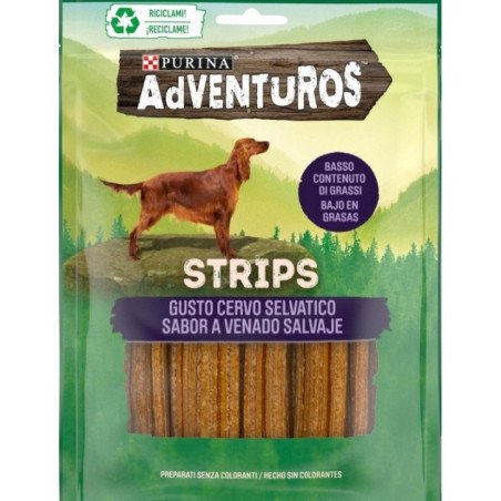 PURINA CANE STRIPS ADVENTUROS GUSTO CERVO 90GR