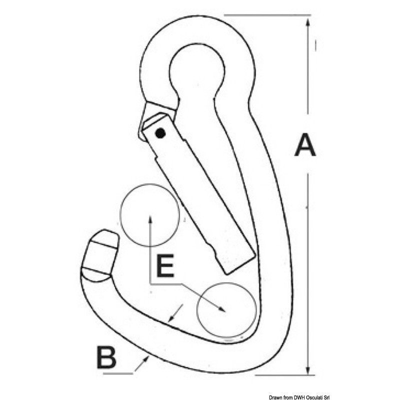 OSCULATI MOSCHETTONE ACCIAIO INOX GRANDE