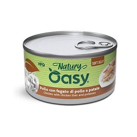 OASY GATTO POLLO FEGATO E PATATE NATURY SOFT JELLY HFQ 85GR