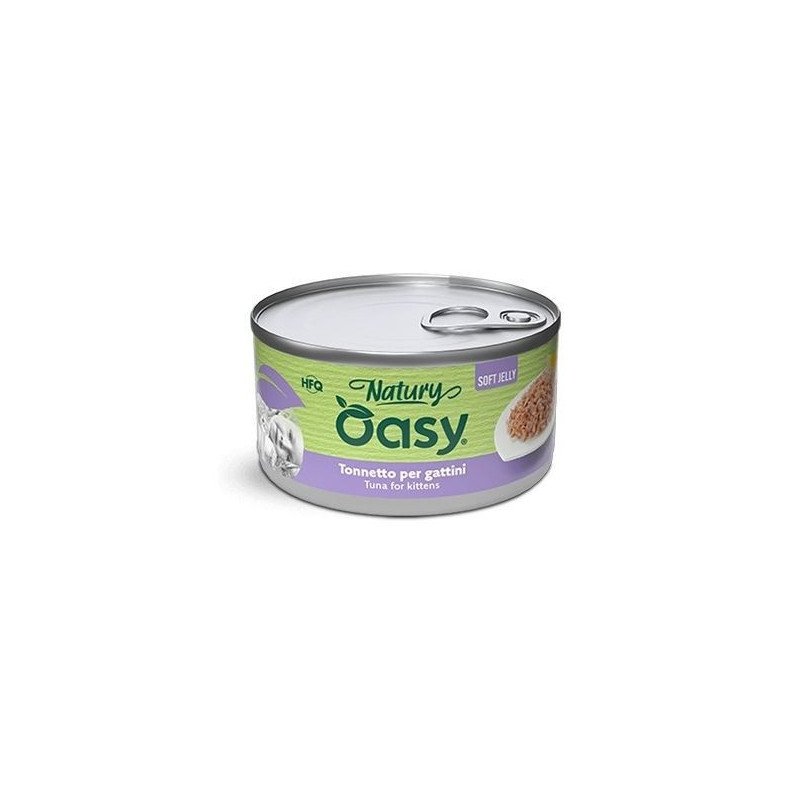 OASY GATTO TONNETTO PER GATTINI NATURY SOFT JELLY HFQ 85GR