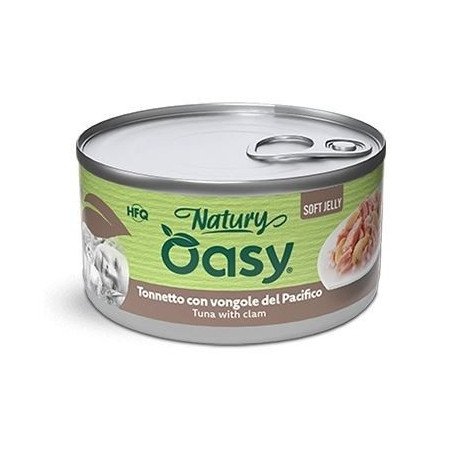 OASY GATTO TONNETTO CON VONGOLE NATURY SOFT JELLY HFQ 85GR