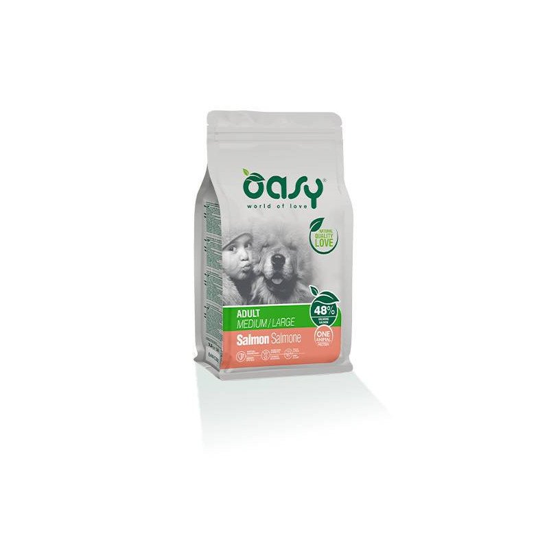 OASY CANE ADULTO SALMONE MEDIUM LARGE MONOPROTEICO