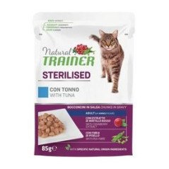 NATURAL TRAINER ADULT GATTO STERILISED AL TONNO 85GR