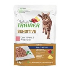 NATURAL TRAINER ADULT GATTO SENSITIVE AL MAIALE 85GR