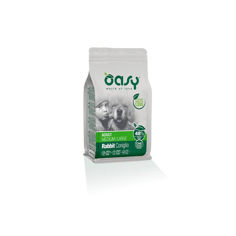 OASY CANE ADULTO MEDIUM LARGE MONOPROTEICO CONIGLIO