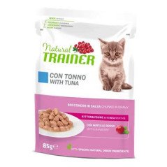 NATURAL TRAINER GATTO KITTEN E YOUNG TONNO 85GR