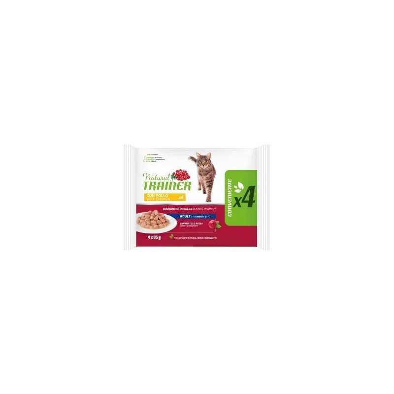 NATURAL TRAINER FLOW PACK ADULT POLLO 4X85G