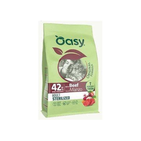 OASY GATTO ORIGINAL FORMULA ADULT STERILISED MANZO 1.5KG