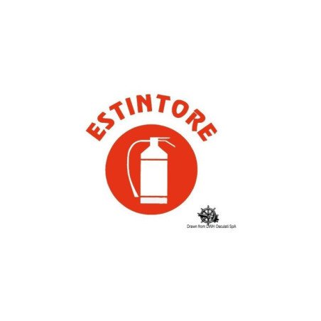 OSCULATI ADESIVO REGOLAMENTARE CE ESTINTORE 100x80MM