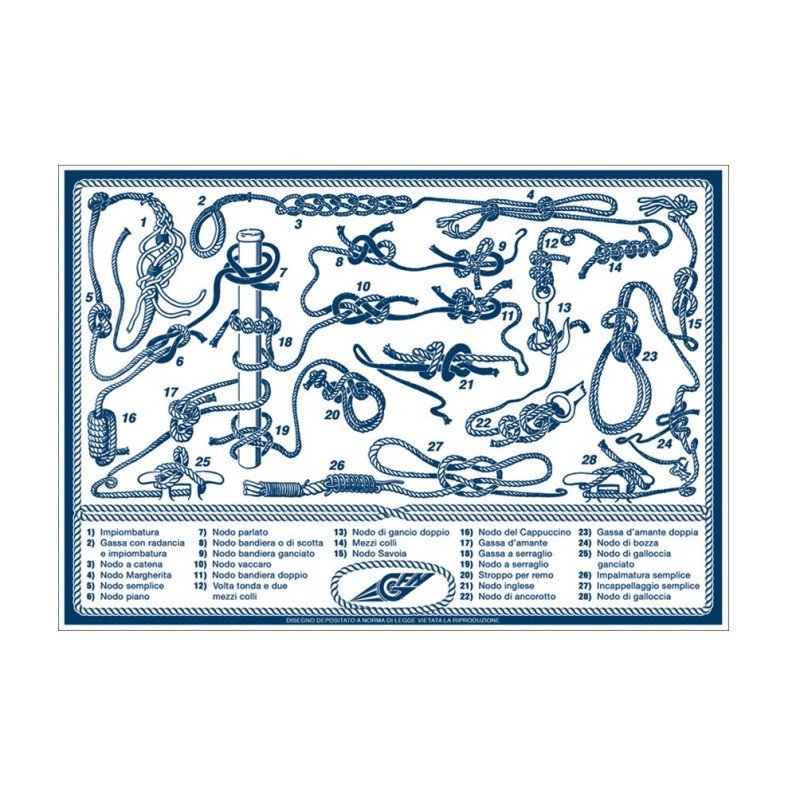 ADESIVO NODI NAUTICI 16X11CM