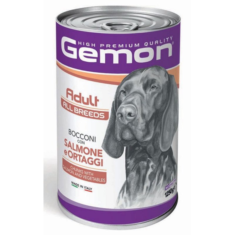 GEMON BOCCONI CANE SALMONE E ORTAGGI 1250gr