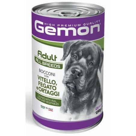 GEMON BOCCONI CANE VITELLO FEGATO E ORTAGGI 1250gr