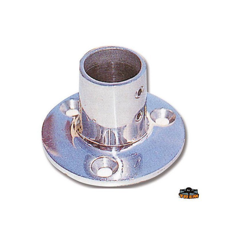 BASE TONDA INOX DIRITTA IN ACCIAIO INOX