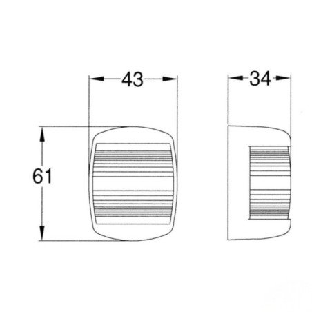 TREM FANALE DI VIA ALOGENI MINI STAR 12V NERO
